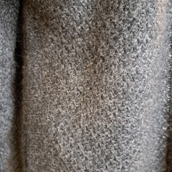 EXPRESS WOOL BLEND MID-LENGTH OPEN FRONT CARDIGAN. DK GRAY S - Picture 2 of 8